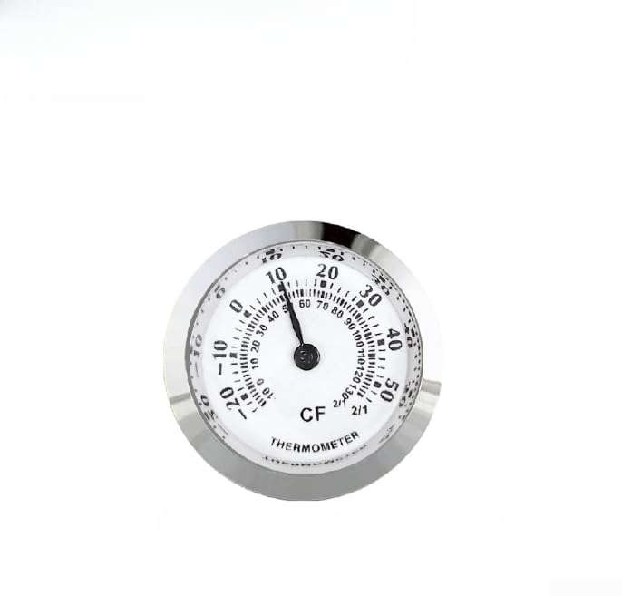1 termómetro e higrómetro integrado, sensor digital, pantalla compacta, lectura digital clara para invernaderos, tamaño compacto (termómetro Silver27)
