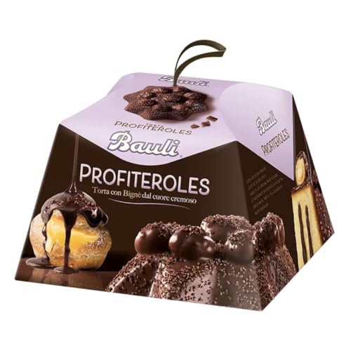 Bauli Profiteroles Chocolate Italian Holiday Cake, 820g (28.9oz)