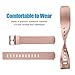 Tobfit Soft TPU Bands Compatible with Fitbit Inspire HR/Fitbit Inspire/Fitbit Ace 2 Bands, Sports Accessories Waterproof Wristbands Women Men, Small, Rose Gold