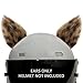 WAYUTO Leopard Ear Helmet Accessories Self Adhesive Fun Plush Helmet Cover Retrofit Decor for Snowboarding Skiing Motorcycle Scooter Biking Cycling Skating Helmet Kid & Adult Helmet not Included