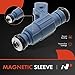 A-Premium Fuel Injectors Compatible with Audi A4 2002-2006, A4 Quattro 2001-2005 & Volkswagen Passat 2000-2005 L4 1.8L, Gas, Set of 4, Replace# 280156070, 0280156070