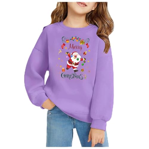 Pull de Noël fille 4 ans et sweat-shirt manches longues hiver pour fillette