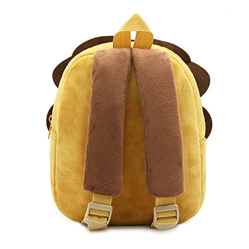 Children Toddler Preschool Backpack Plush Animal Cartoon Backpack Baby Kids School Satchel Travel Lunch Bags(Lion)4