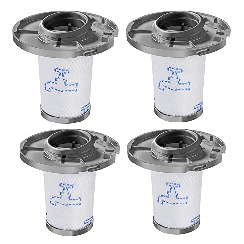 Donkivvy Lot de 4 filtres HEPA lavables ZR009007 pour aspirateur sans fil Rowenta X-Force Flex 8.60 Cover