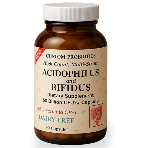 Custom Probiotics Adult Formula CP-1-90 Capsules - 60 Billion CFU - Probiotic Supplement