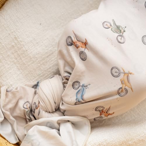 Image of Copper Pearl Swaddle Blankets for Newborns | Soft Stretchy Receiving Blankets for Boys and Girls | Large 46 x 46 Inch Baby Blankets | Lightweight and Breathable Swaddles | Ryder