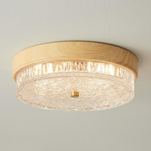 Plafonnier LED gradable avec abat-jour en verre eau pour régler l'éclairage de votre pièce
