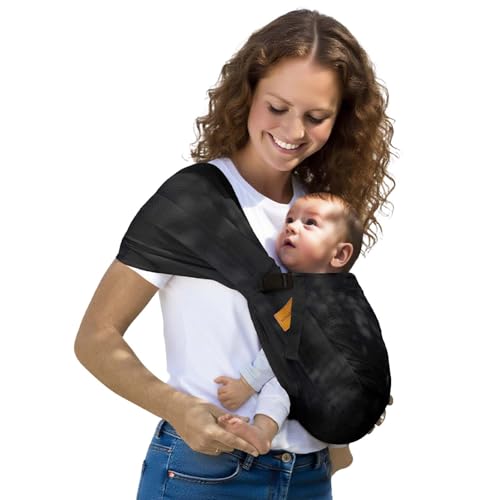 Fular portabebés de malla con brazos de malla para niños y niñas, transpirable, ligero y antideslizante semienvolvente