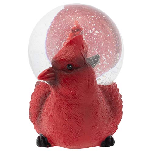 Elanze Designs Mommy Red Cardinal And Baby Figurine 45Mm Glitter Snow Globe Decoration #TOP3
