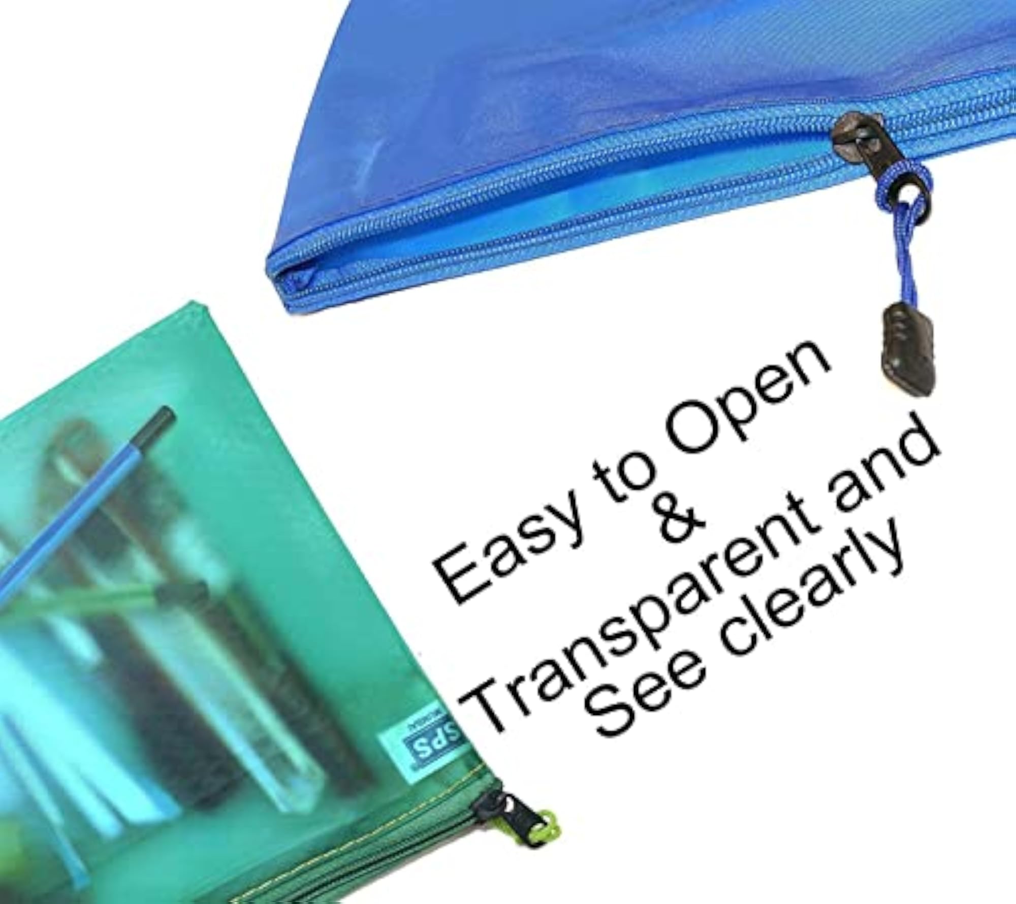 Large Waterproof Document Zip Bag Pouch, Travel Organizer
