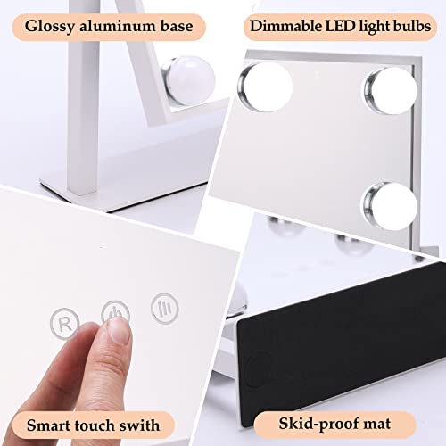 Espejo de Maquillaje Hollywood con Luz 9 LED 360° Giro miniatura 6