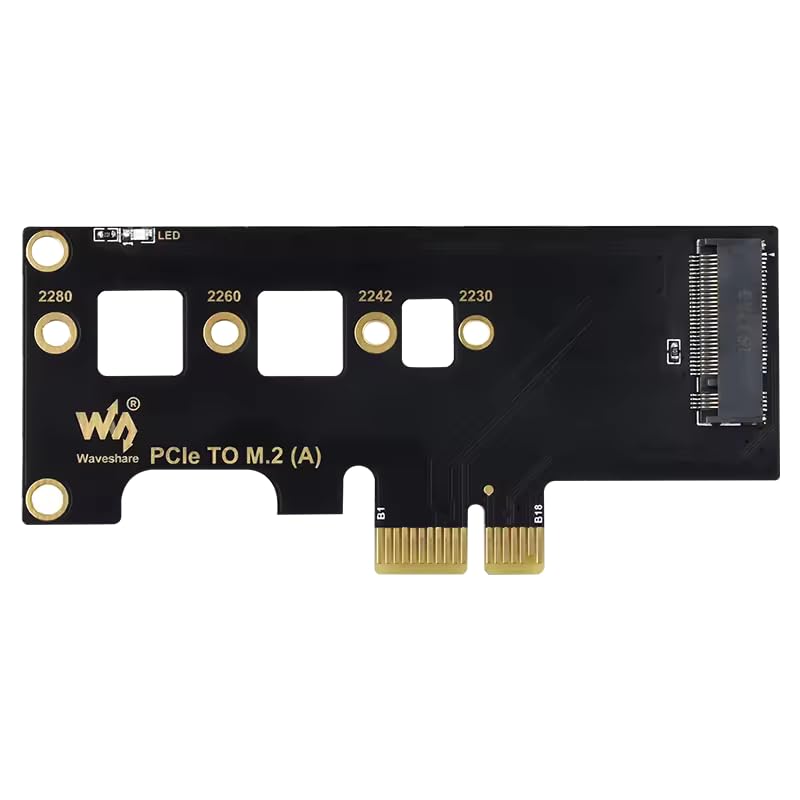 IDUINO PCIe to M.2 Adapter for NVME M.2 SSD with LED Light Supports Raspberry Pi Compute Module 4 Adapter CM4-image-46