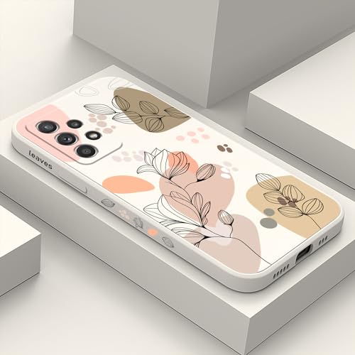 Coque de téléphone créative fleurie Galaxy A52 pour le quotidien