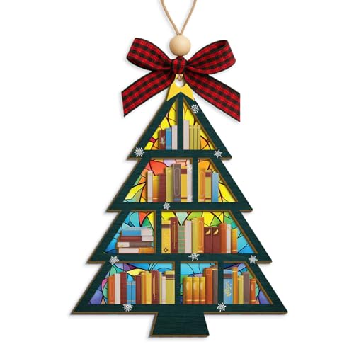 Book Lover for Book Lovers, Bookish Gift for Women, Christmas Ornament 2025, Unique Ornament Gifts for Christmas Tree, White Elephant Gifts, Book Christmas Ornament