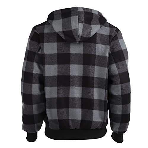 Image of Gary Com Heavyweight Sherpa Hoodies for Men, Thick Fleece Lined Full Zip Up Winter Warm Sweatshirts Work Jackets