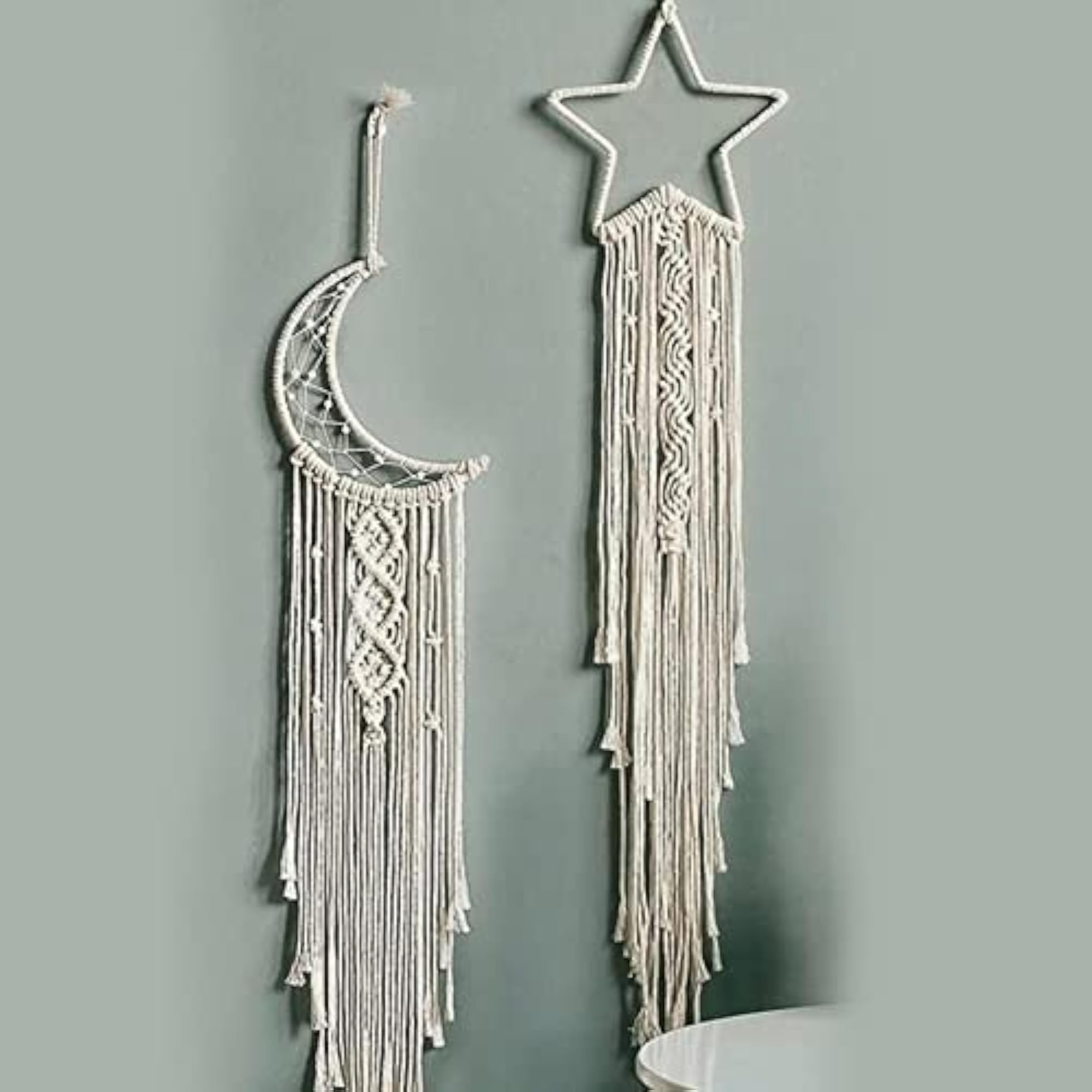 Macrame Wall Hanging Dream Catcher, Boho Wall Decor