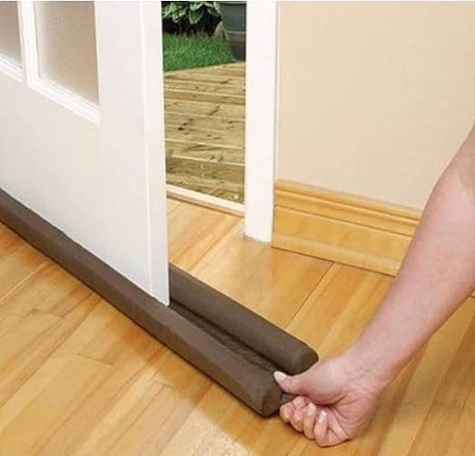 BOSCO 39-Inch Weather Stripping Door Seal Strip – PVC Under Door Draft Stopper & Gap Filler | Soundproof, Dustproof & Energy Saving Door Bottom Sealing Guard – Brown, Pack of 1-image-5