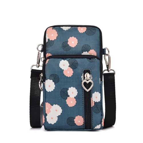 Narunii Pochette Portable Bandoulière Femme,Petit Sacoche Telephone Portable Femmes,Petit Portefeuille Sac Bandoulière Téléphone Crossbody Sacoche (Bleu,et...