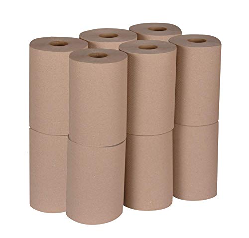 Tork Universal RK350A Hardwound Paper Roll Towel, 1-Ply, 7.87 in Width x 350 ft Length, Natural, Green Seal Certified, 350 per Roll, 4,200 Feet, Case of 12 Rolls