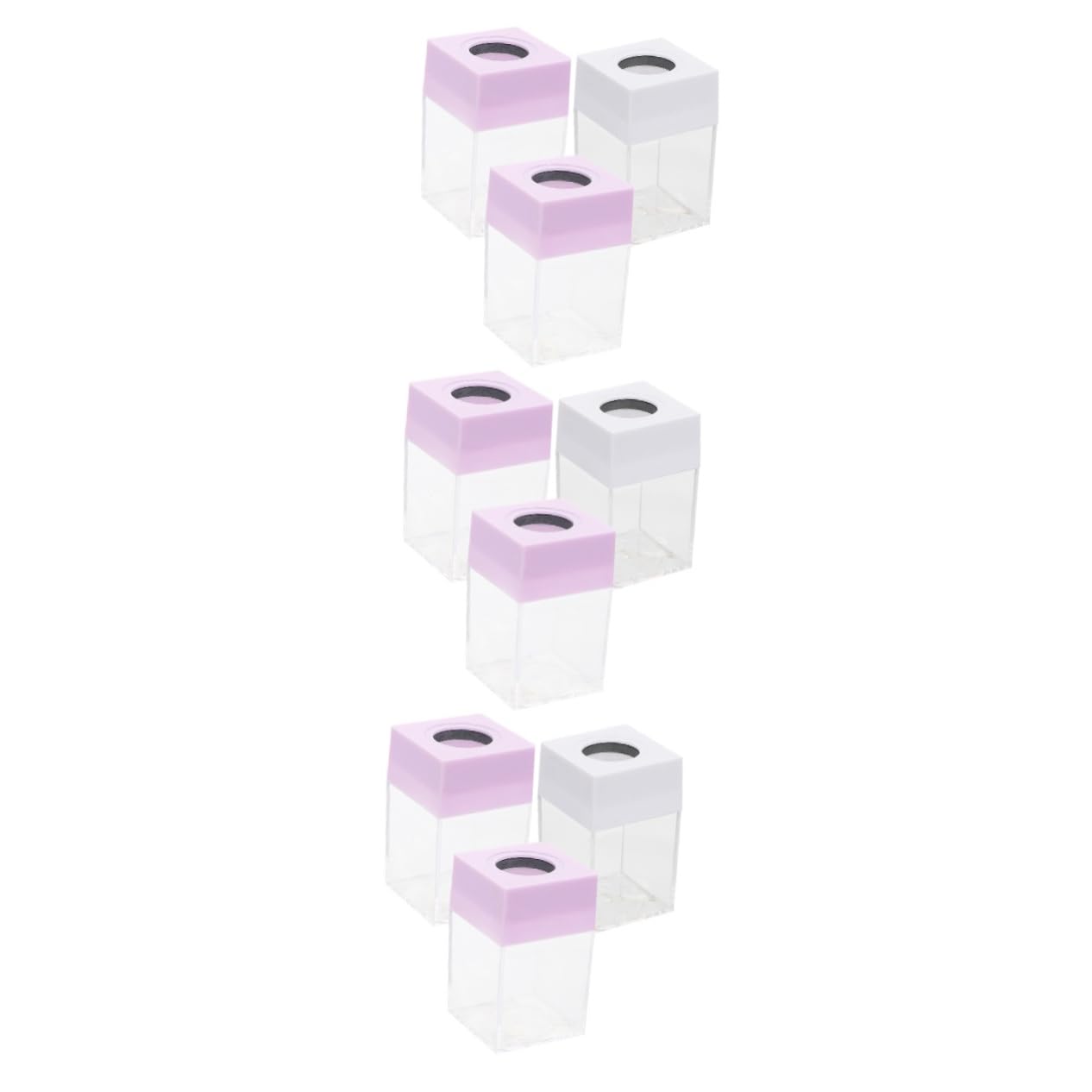 NUOBESTY 9piezas Organizador De Clips Magnético Contenedor De Clips De Recipientes Transparentes Para Escritorio Para y Escuela