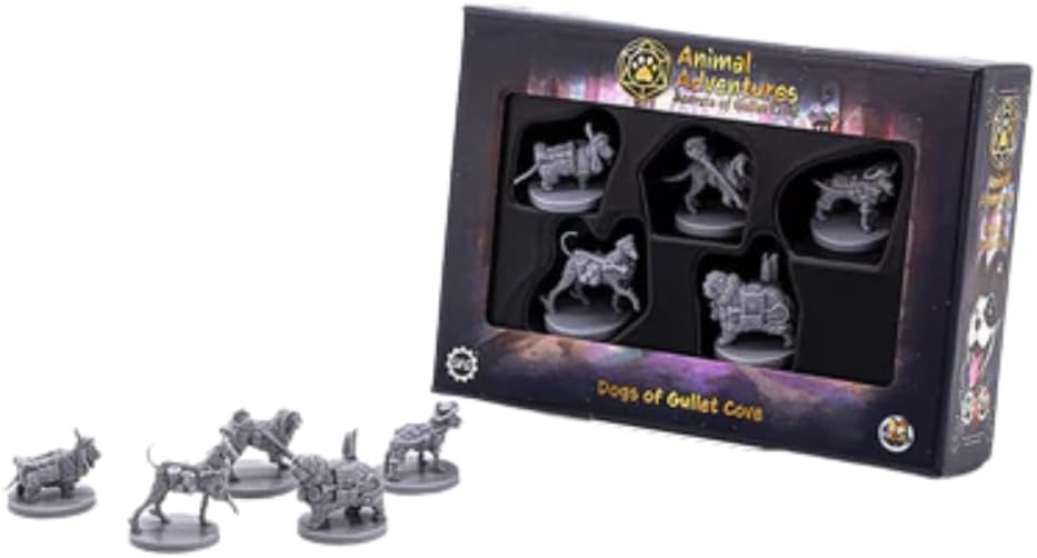 Steamforged Games, Animal Adventures Gullet Cove Bundle: Dogs, Cats, Enemies, The Rat King, and Source Book (5 Items)