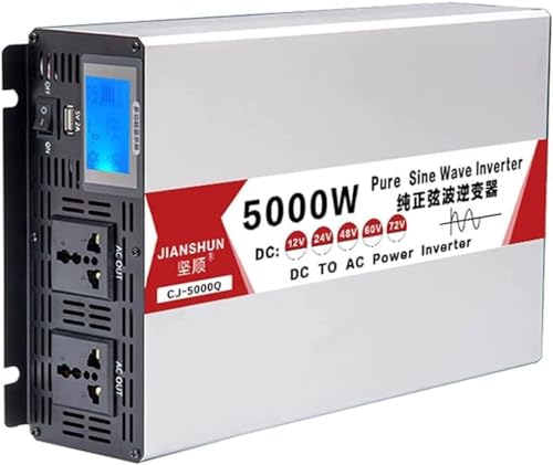 Convertisseur CC/CA avec écran LCD et tension adaptative 12V 24V vers 220V