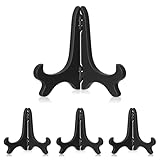 Aphumedc 4 soportes para platos de madera de 10 cm, para presentación, soporte...