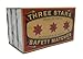 Swedish Match, Three Stars Safety Matches, 3 Pack, Strike-On-Box