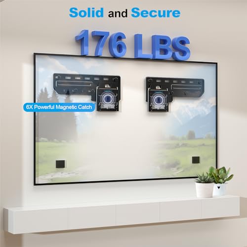 Supcline Ultra Slim TV Wall Mount for 42 to 100 inch Flat TV & Frame TV, Only 0.31” Low Profile Flat to Wall TV Mount, Micro Gap Wall Mount TV Bracket, Hold up to 176 lbs, Blends in Any Interior by Supcline - Image 4