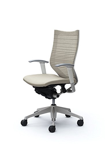 オカムラ 岡村製作所 デスクチェア オフィスチェア バロン ハイバック 可動肘 座クッション ホワイト CP85DW-FGR2