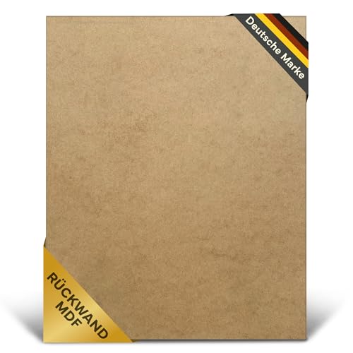 MDF Platten 2mm Zuschnitte - Pressspanplatte zum Verkleiden von Schrank Rückwänden & Bilderrahmen - Dünne Holz Platte zum Bauen & Basteln