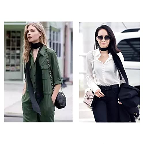 Satin Ribbon Belt Long Sash for Wedding Dress, Bridal Waist, Robe Replacement, Special Occasion Accessories for Women Girls - Black4