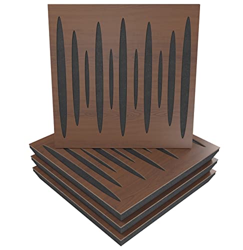 (4 Pack) — Sound Absorption-Diffuse Acoustic Panel «Pulsar» | 19.7''x19.7''x2.1