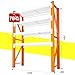 Heavy Duty Warehouse Shelving 4-Tier Industrial Steel Storage Shelves, 2600LB Capacity Per Shelf, Adjustable Shelves for Garage/Factory/Commercial Use (Orange and White, W42*D20*H79)