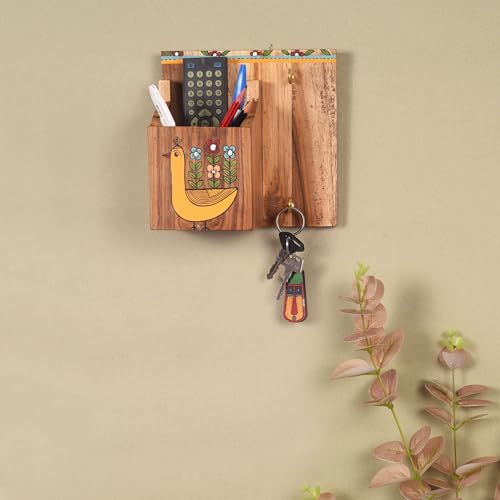 Image of AAKRITI ART CREATIONS Artisan Story Handcrafted Modern Stationery Holders | Office Decor | Indian Handicraft | Showpiece for Home | Handcrafted Home Decor Gift