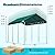 ADVANCE OUTDOOR 10x20 ft Heavy Duty Carport Potable Car Canopy Garage Party Tent Boat Shelter, Adjustable Height from 9.5 ft to 11 ft, Green