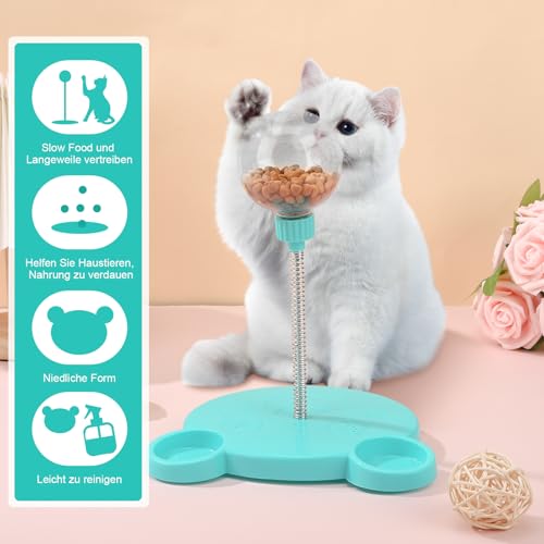 Partideal Interaktives Hundespielzeug, Wackelndes Hunde Leckerli Spielzeug, Snackball für Hunde Katzen, Futterautomat Spielzeug Futterball Slow Feeder Hund Feeder Ball