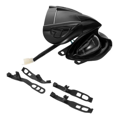 Couvre-phares de moto hors route noir NUOBESTY avec phare motocross étanche