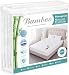 King Size Cooling Hypoallergenic Waterproof Mattress Protector Pad Cover,Bamboo Terry Top Breathable Fitted Sheet Style Deep Pocket-Noiseless,Vinyl,PVC Free