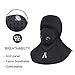 LEDeng Balaclava Face Mask, Motorcycle Windproof Breathable Snowboard Motorbike Ski Cycling Outdoor Sports Face Mask Thermal Windproof in Winter Neck Warmer for Women Men (Black with Breathing Hole)
