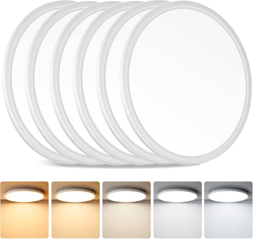 Image of Brightever 12 Inch LED Flush Mount Ceiling Light Fixture, Dimmable, 3200LM