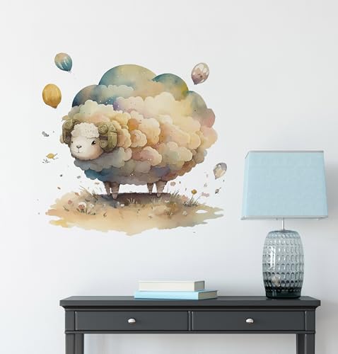 Vinilos Decorativos Sheep acuarela 11.8x9.8 in