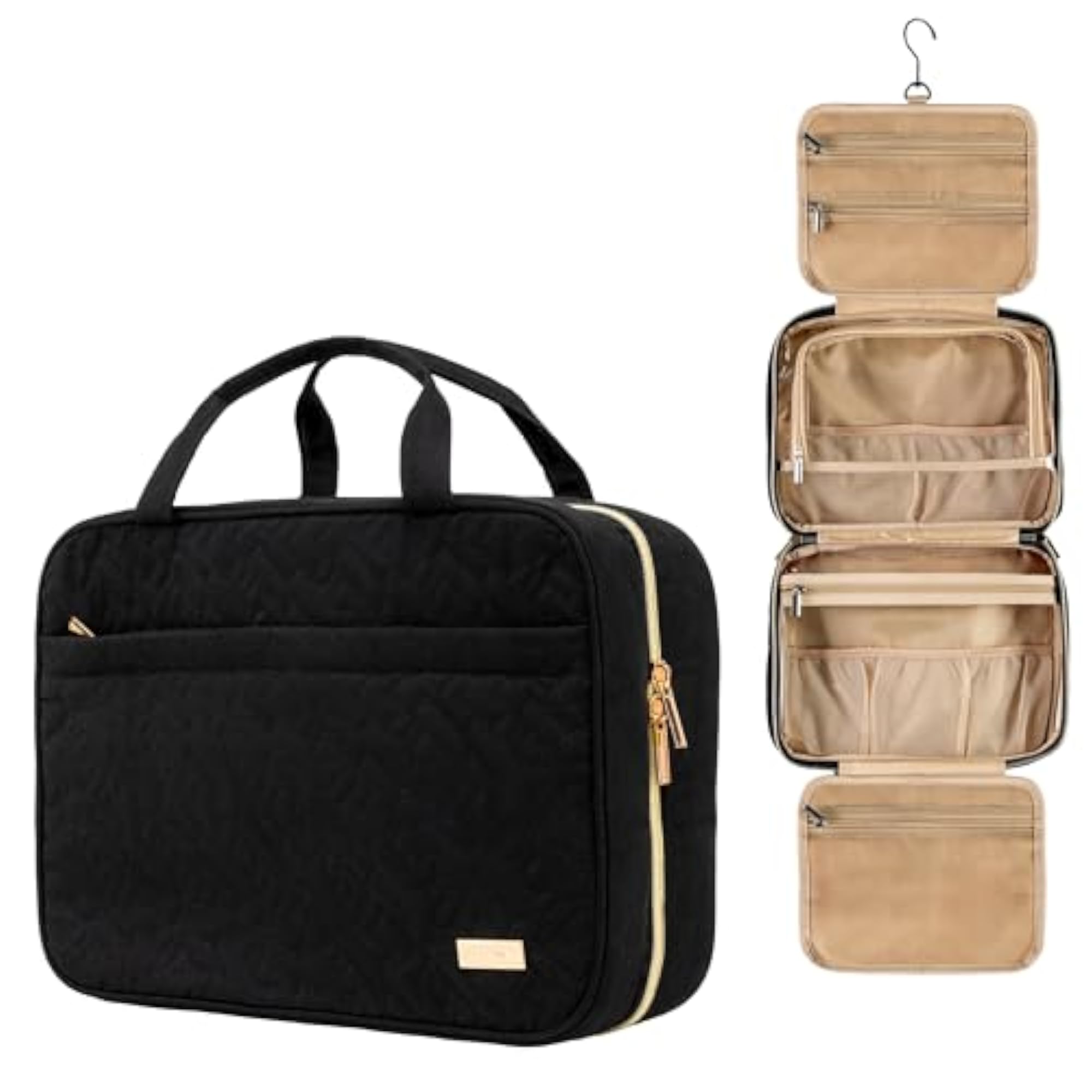 Toiletry Bag with Hanging Hook, Water-Resistant