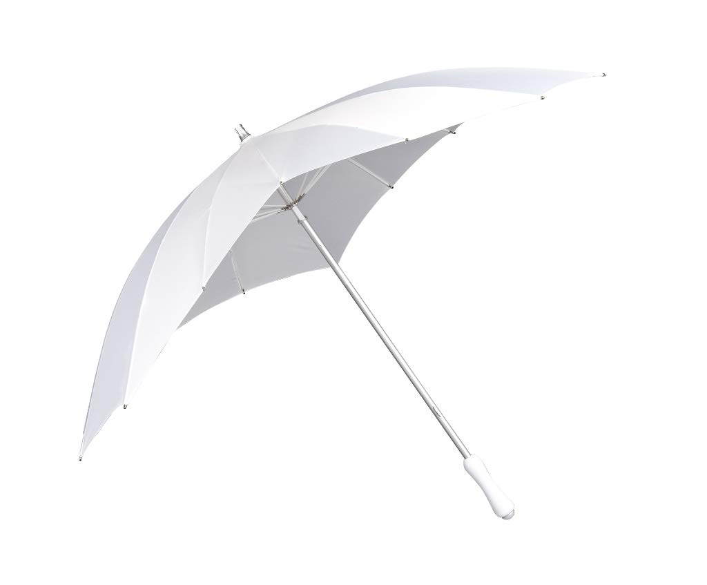VON LILIENFELD Parasol damski parasol przeciwsłoneczny dla panny młodej parasol weselny serce biały