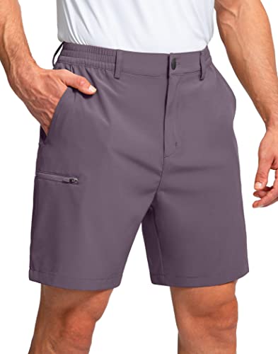 Image of Pinkbomb Men's Golf Shorts with 6 Pockets Stretch Quick Dry Hiking Work Dress Shorts for Men