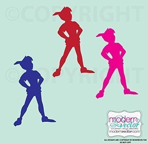 Boy Shadow Silhouette Vinyl Wall Decal V1 #TOP1