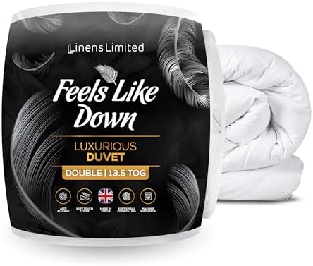 MICROFIBRE LUXURY FEELS LIKE DOWN DOUBLE BED DUVET 13.5 TOG - View #5