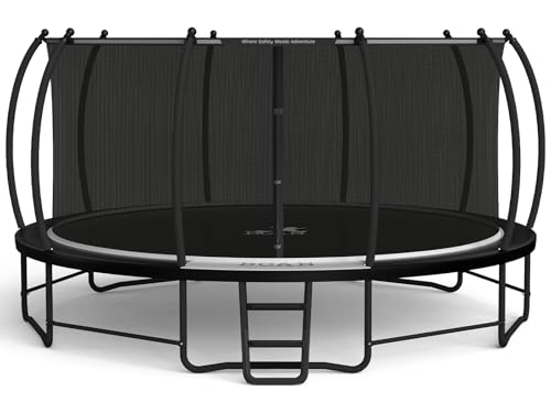 BCAN Trampoline 8FT 10FT 12FT 14FT 15FT 16FT Recreational Trampoline with Enclosure for Kids Adults...