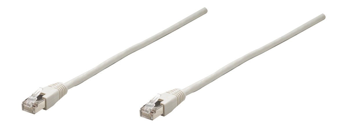 IC Intracom Intellinet Network Cable, Cat6, FTP Grey, 341301 (Grey RJ-45 Male/RJ-45 Male, 10 ft. (3.0 m), Grey