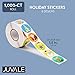Juvale Winter Stickers for Kids Roll - 1,000-Piece 1.5-Inch Round Multicolor - Self-Adhesive Peel & Stick Labels for Classroom Use, Rewards & Party Favor